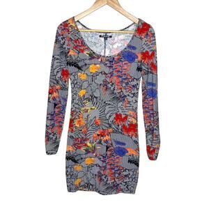 Volcom Walk it Out Long Sleeve Body-con Fitted Mini Dress Size 10